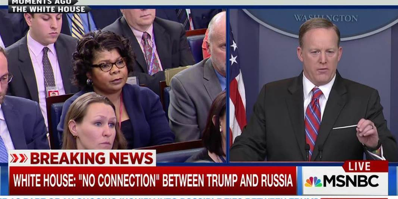 April D. Ryan has clashed with White House press secretary Sean Spicer.